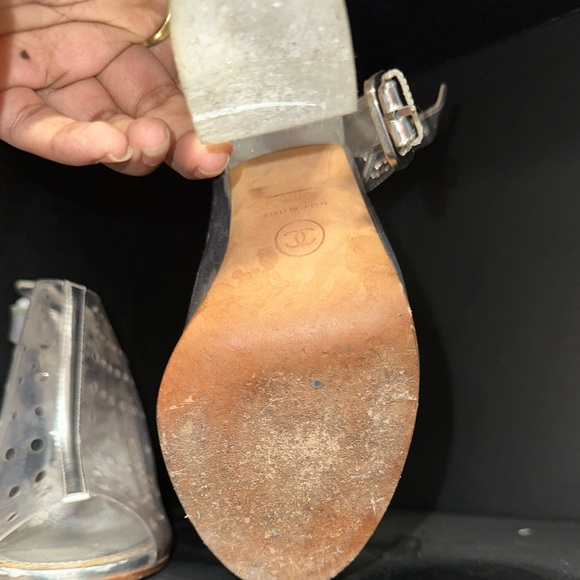 Vintage Translucent Chanel Heels - Picture 11 of 16